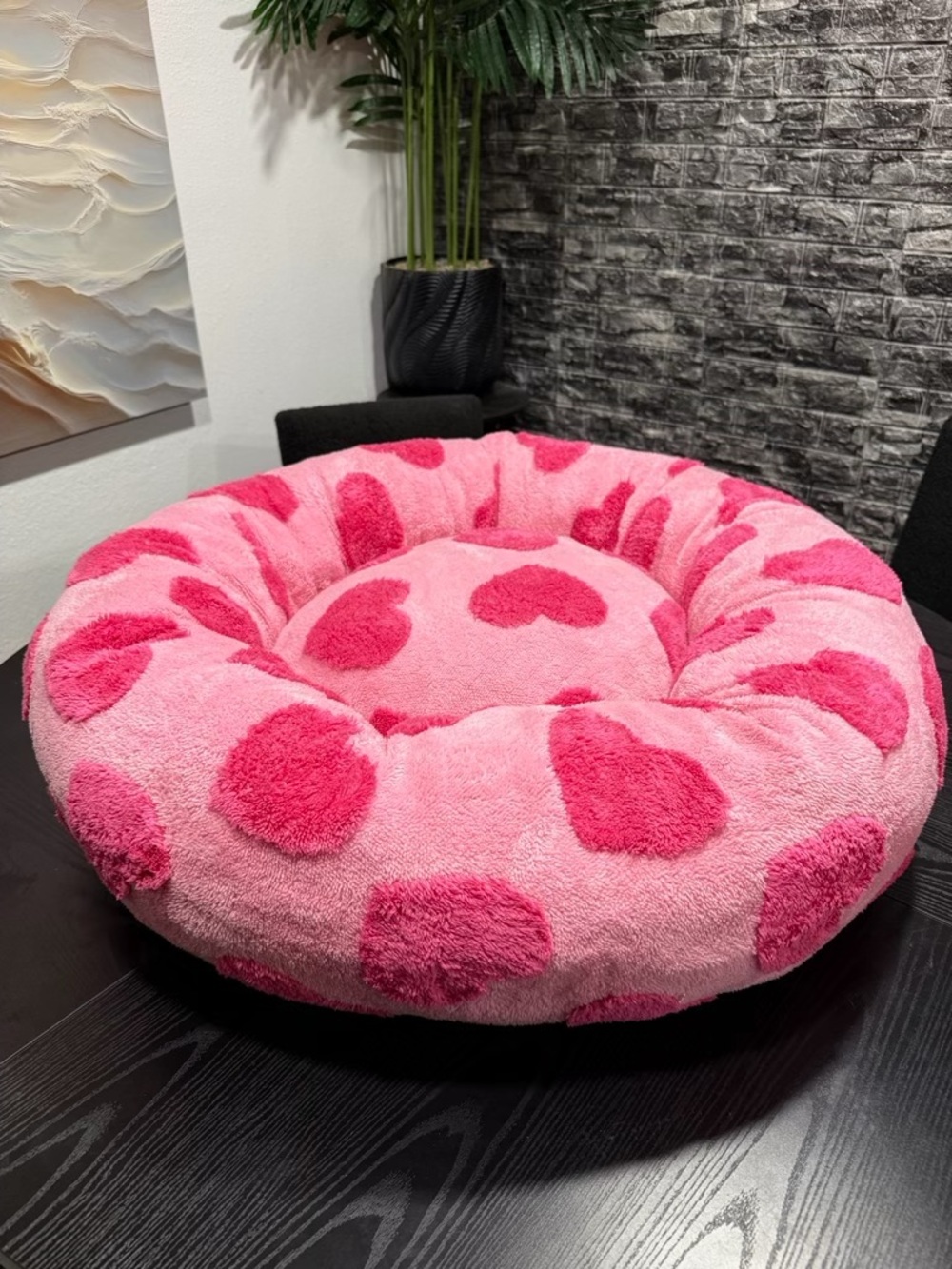 BEDSURE MEDIUM SIZE STUNNING PINK HEARTS PET BED 🐾💖🎀